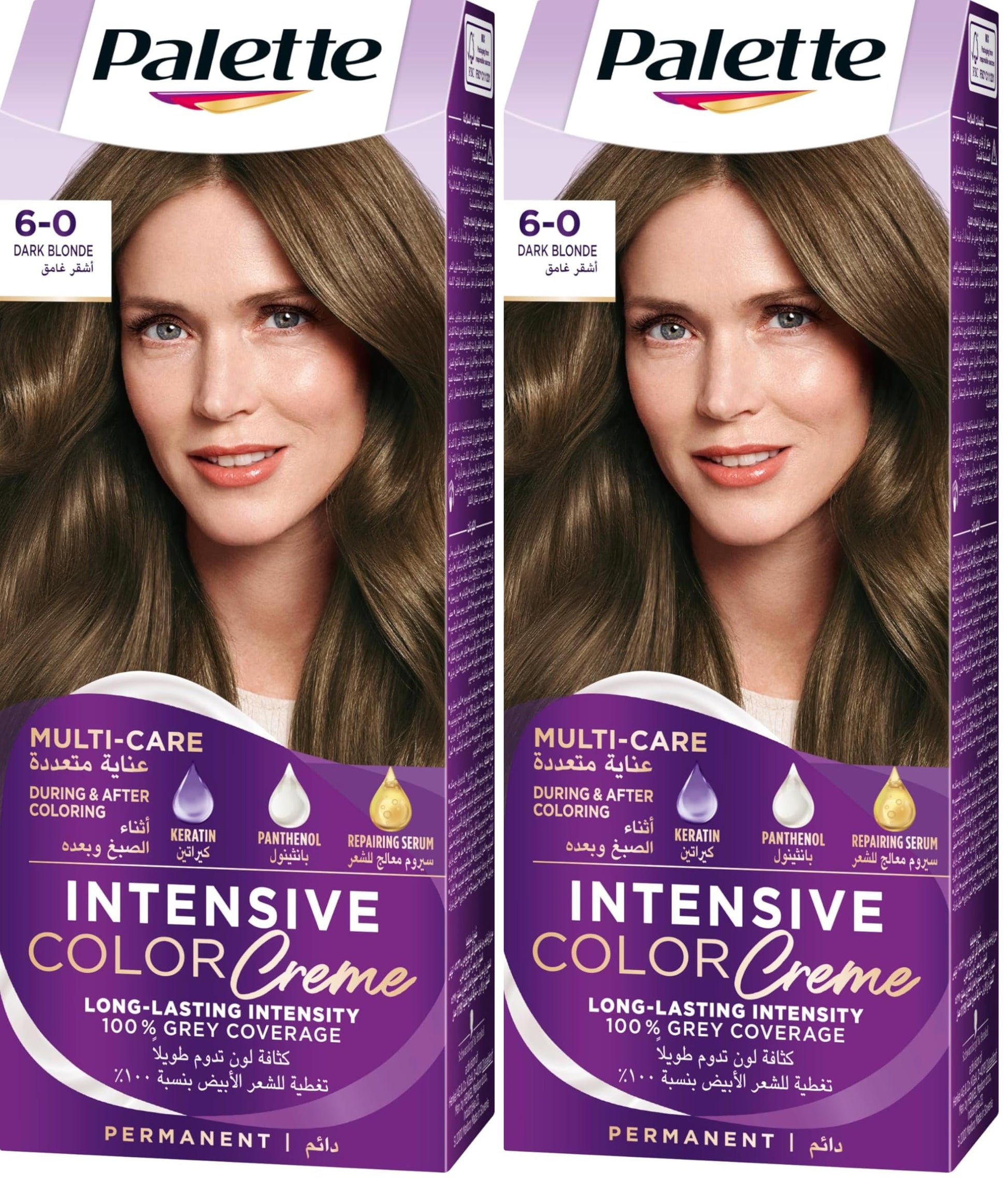 Palette Intensive Color Creme 6-0 Dark Blonde 50 ml (Pack of 2)