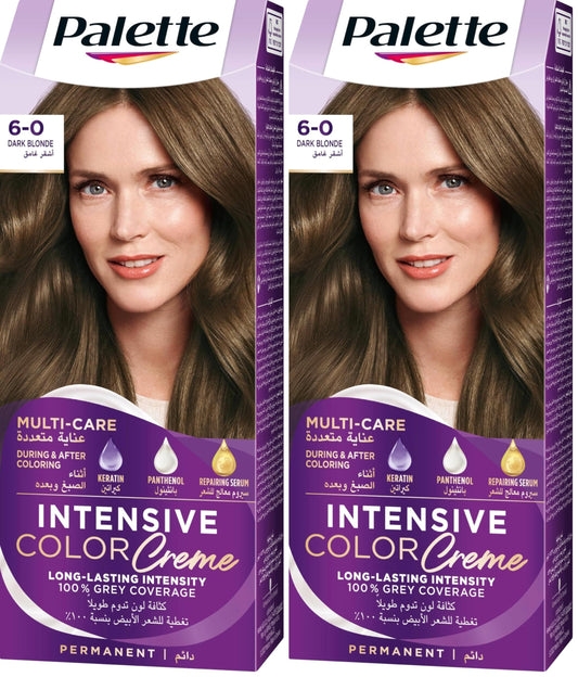 Palette Intensive Color Creme 6-0 Dark Blonde 50 ml (Pack of 2)