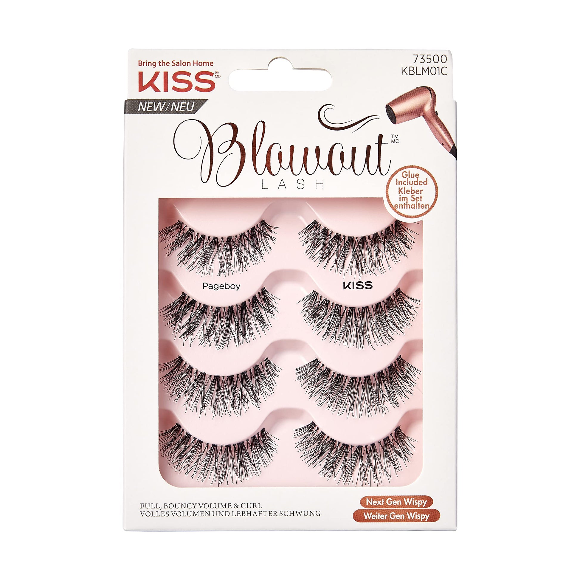 KISS KS Blowout Lash - Pageboy MULTIPACK KBLM01C