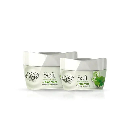 Soft Moisturizing Cream with Aloe Vera, Panthenol & Vitamin E Kit
