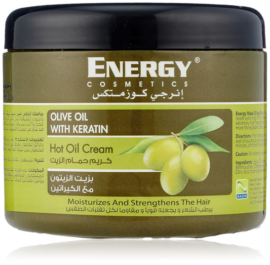 Energy Cosmetics Energy Hair Mask, Olive Keratin, 500ml