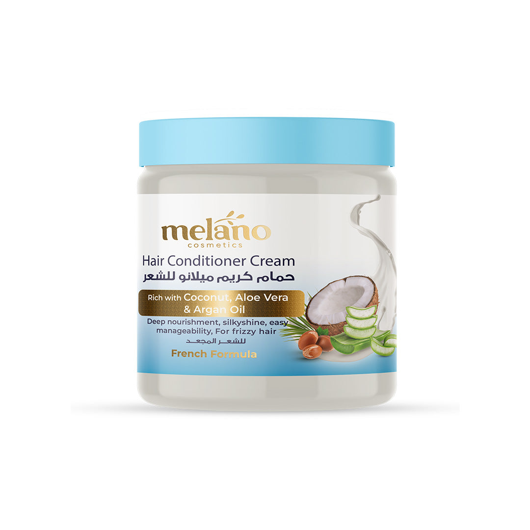 Melano Melano hair conditioner with aloe vera, coconut oil, argan oil