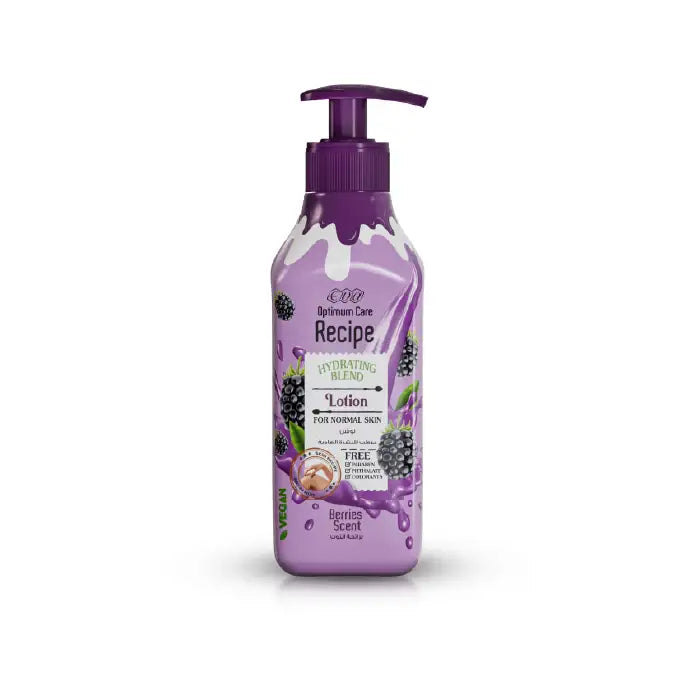 Eva Optimum Care Recipe Hydrating Blend Lotion For Normal Skin - Berries Scent 370 Ml