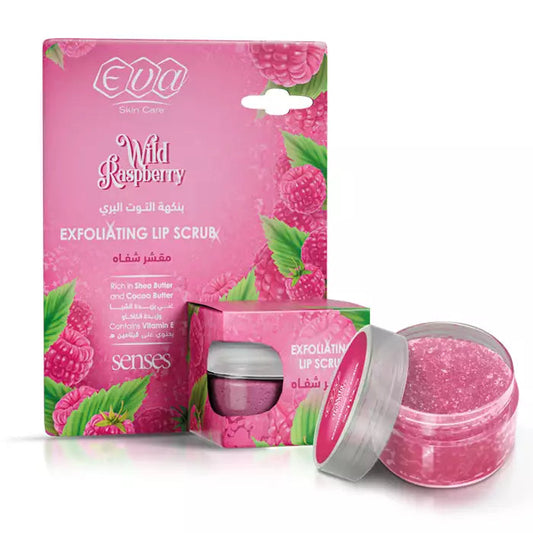 Eva Skin Care Senses Exfoliating Lip Scrub Wild Raspberry Flavored 20 Ml