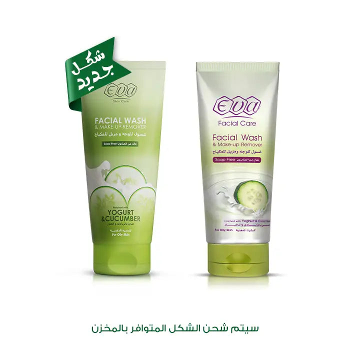 Eva Skin Care Facial Wash And Make-Up Remover Enriched With Yoghurt And Cucumber For Oily Skin 150 Ml