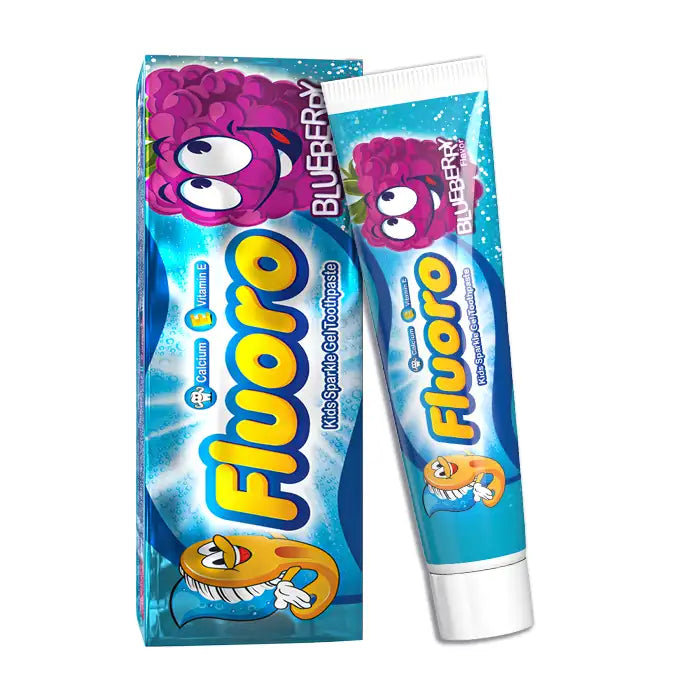 FLUORO KIDS SPARKLE GEL TOOTHPASTE WITH BLUEBERRY 20% OFF