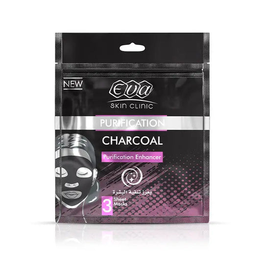 Eva Skin Clinic Charcoal Sheet Mask ( 3 Sheet Masks )