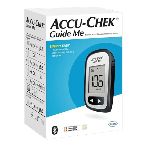 Accu-Chek | Guide Me Meter Diabetes Kit | Device +50 Test Strips + 10 Lancings + Pen