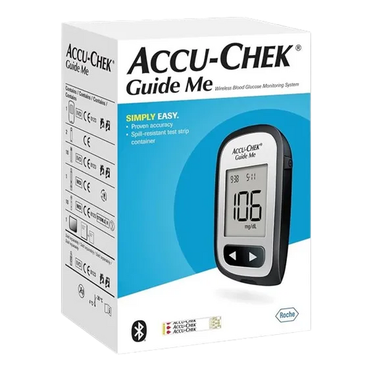 Accu-Chek | Guide Me Meter Diabetes Kit | Device +50 Test Strips + 10 Lancings + Pen