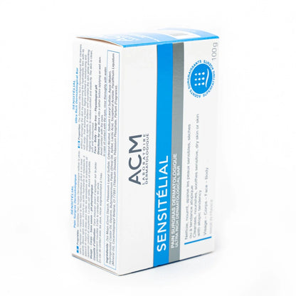 ACM Sensitélial Ultra-Rich Dermatological Bar 100g side packaging view