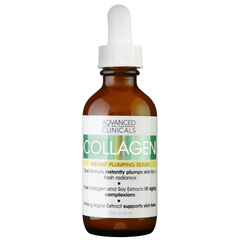 Advanced Clinicals | Instant Plumping & Anti-Wrinkle Facial Serum with Collagen | 52ml