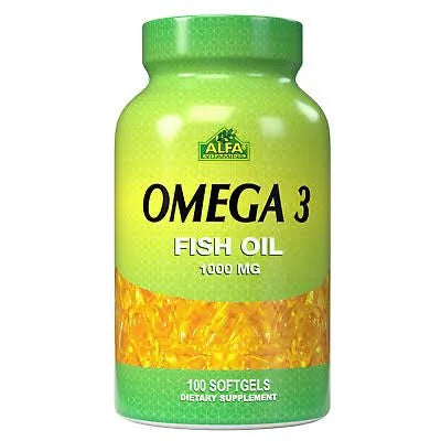 Alfa | Omega-3 Fish Oil 1000mg | 100 Softgels