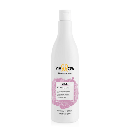 Alfaparf | Milano Yellow Liss Anti-Frizz Shampoo with Keratin & Amaranth Oil | 500ml