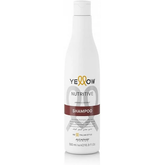 Alfaparf | Milano Yellow Nutritive Shampoo with Argan & Coconut Oil for Dry Hair | 500ml