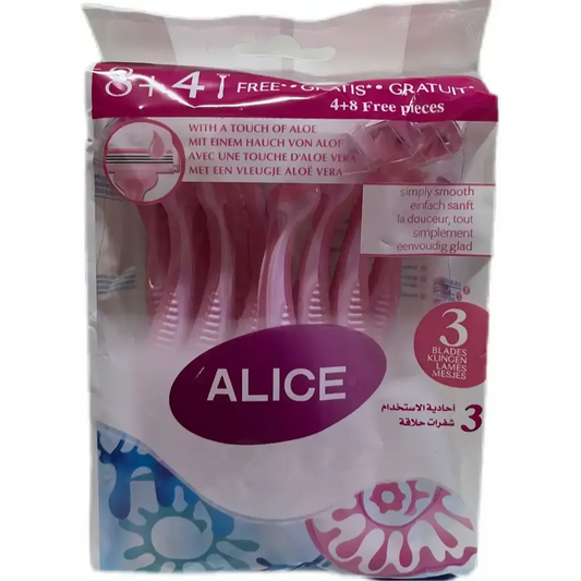 Alice Women's Razor Blades | 8+4 Pcs