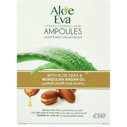 Aloe Eva | Strengthening Hair Ampoules with Aloe Vera and Argan Oil | 15ml | 4 Ampoules