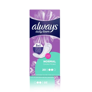 Always | Comfort Protect Daily Normal Pantyliners Fresh Scent | 40 count