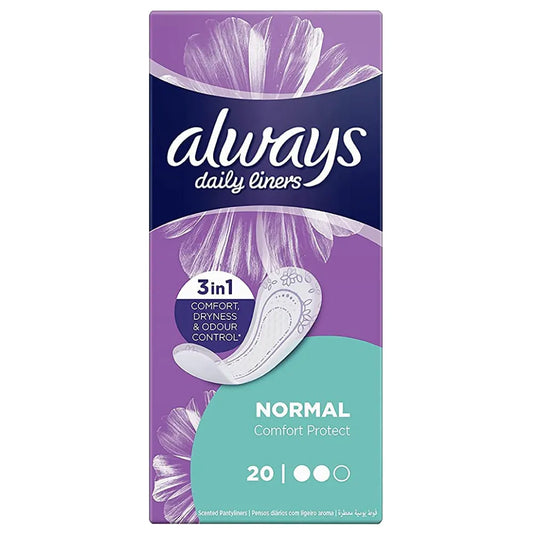 Always | Comfort Protect Daily Normal Pantyliners | 20 Pcs