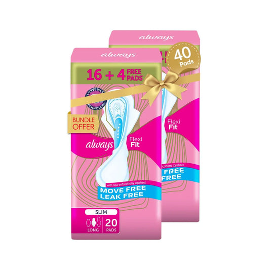 Always | Flexi Fit Long Slim Special Offer | 40 Pads