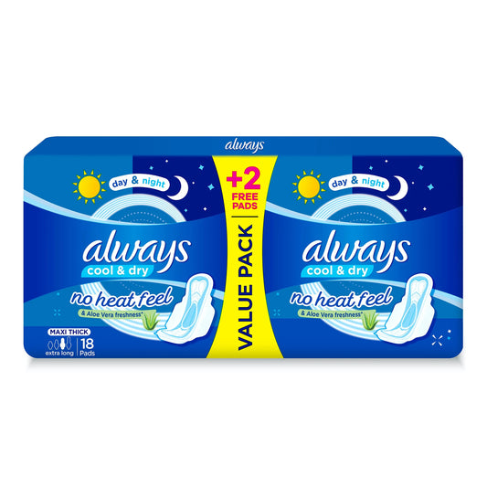 Always | Maxi Long Aloe Vera | 18 Pads