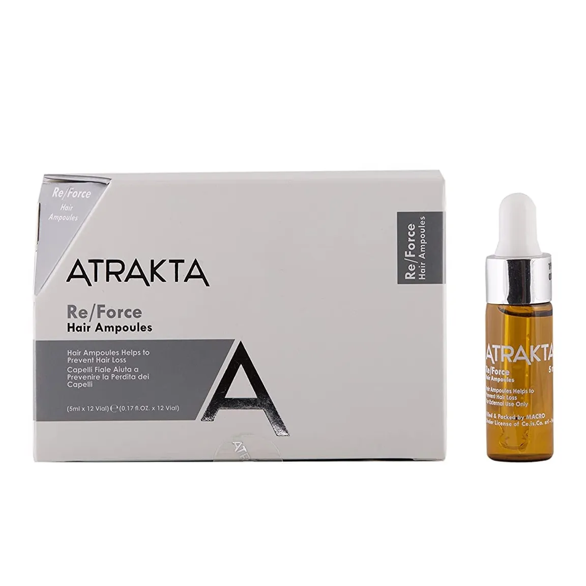 Atrakta | Re-Force Hair Ampoules 5ml | 12 Vails