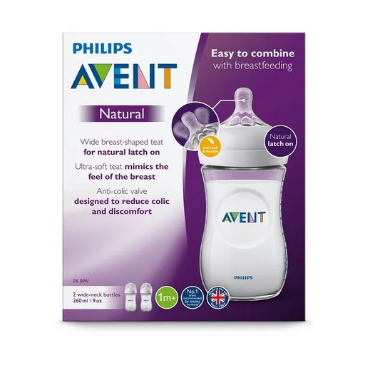 Philips | Avent Natural Ultra Soft 2 Bottles 1M+ | 260ml