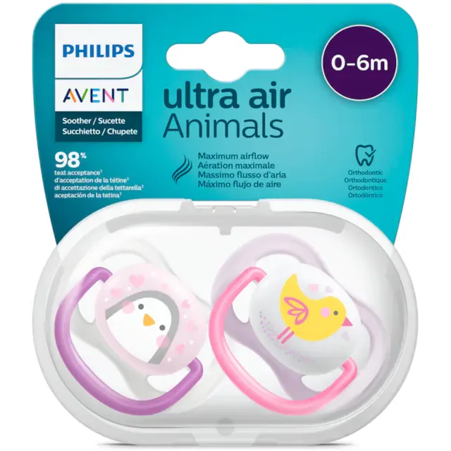 Philips | Avent Ultra Air Pacifier from 0-6M | 2 Pcs