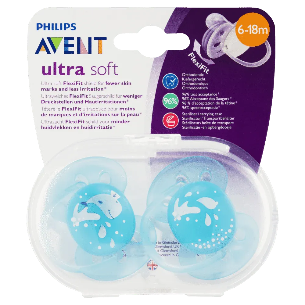Philips | Avent Ultra Soft Pacifier from 6-18M | 2 Pcs