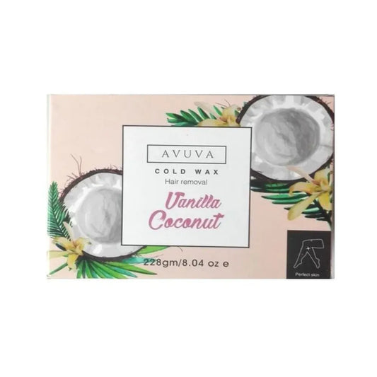 Avuva | Hair Removal Cold Wax Vanilla Coconut | 228gm