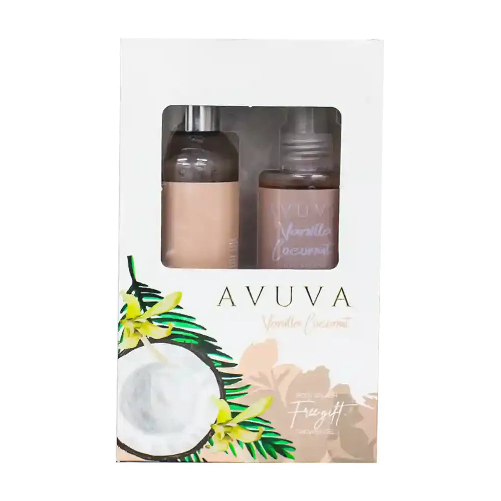 Avuva | Body Splash Vanilla Coconut | 253ml Plus Shower Gel | 253ml