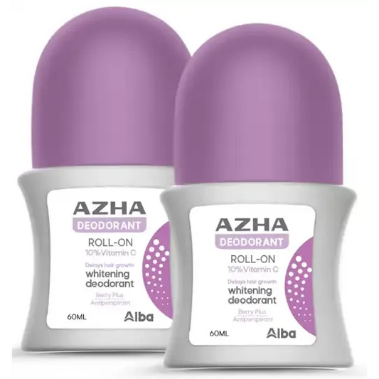 1+1 Azha | Roll On Deodorant 10% Vitamin C - Berry Plus | 60 ml
