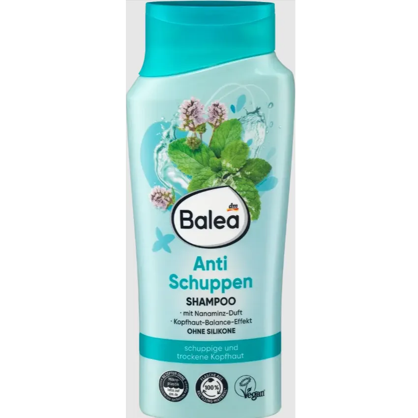 Balea | Anti-Dandruff Shampoo Mint Scent for Flaky & Dry Scalp | 300ml