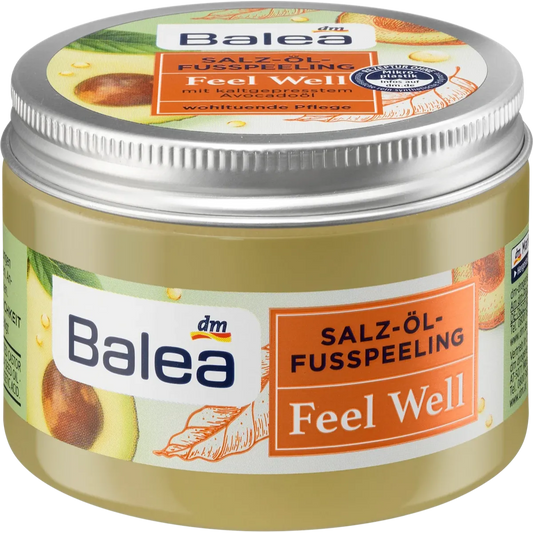 Balea | Feel Well Peeling Salt Foot Scrub with Shea Butter & Avocado Oil | 150ml