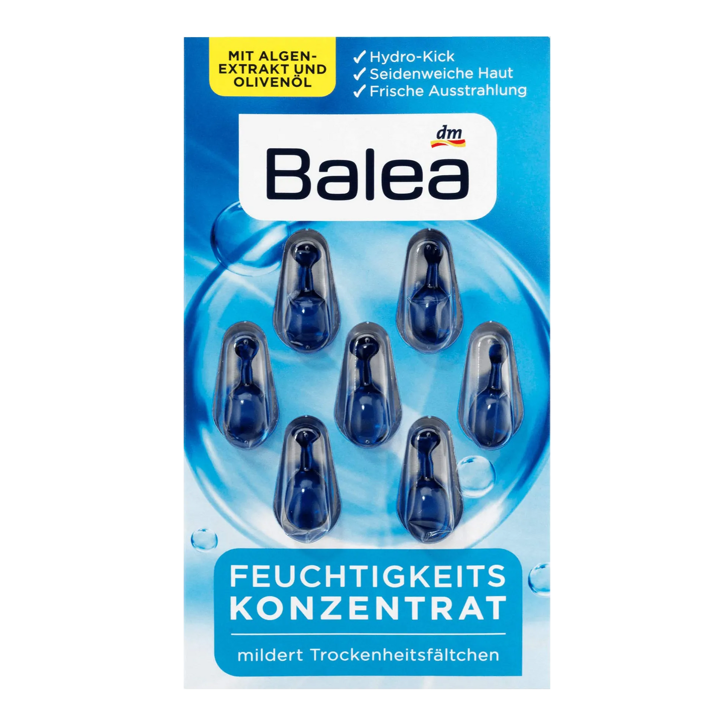 Balea | Moisturizing Concentrate Hydrating Oil Facial | 7 Caps