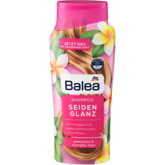 Balea | Silk Gloss Shining Shampoo Frangipani Scent for Dull Hair | 300ml