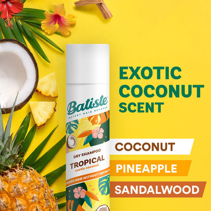 Batiste Tropical Dry Shampoo 200ml styling result