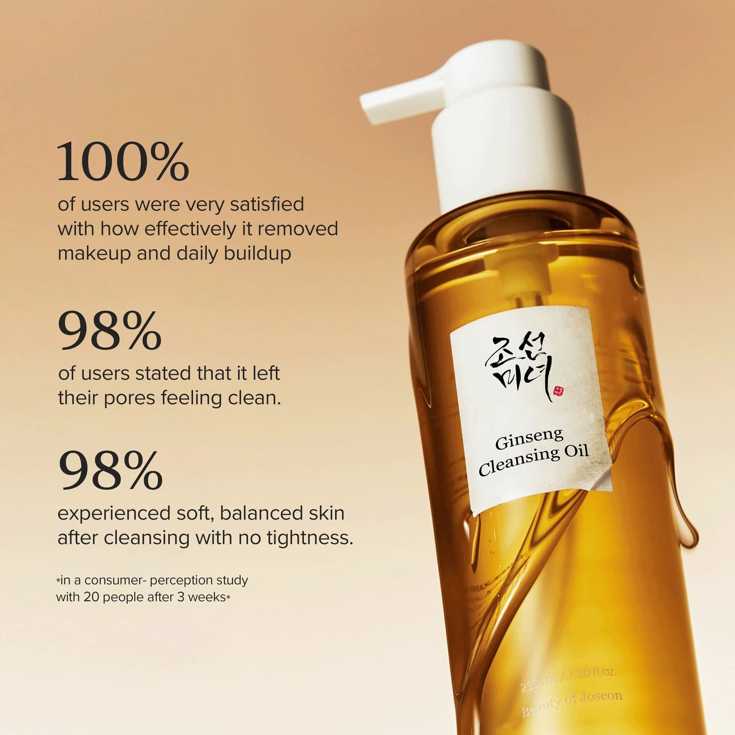 Beauty of Joseon Ginseng Cleansing Oil 210ml texture and emulsification