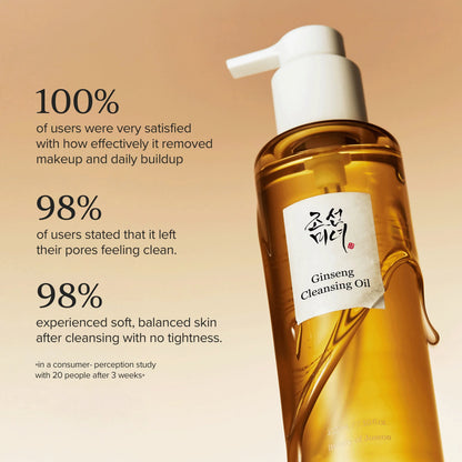 Beauty of Joseon Ginseng Cleansing Oil 210ml texture and emulsification