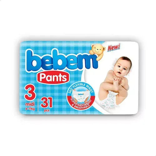 Bebem | Diaper Pants Midi Size 3 | 31 Pcs
