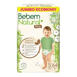 Bebem | Natural Maxi Baby Diapers Pants Size 5 | 64 Pcs