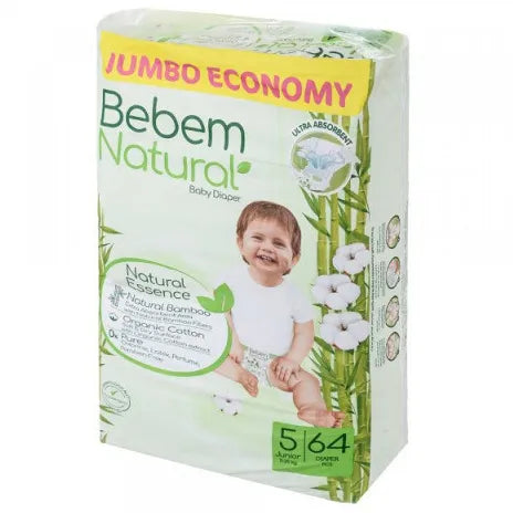 Bebem | Large Diapers Economy Size 5 | 64 Pcs