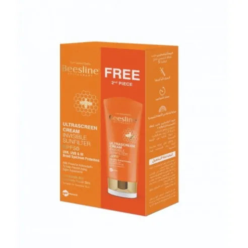 Beesline | Ultrascreen Cream Invisible Sun Filter SPF 50 | 60ml 1+1 Offer