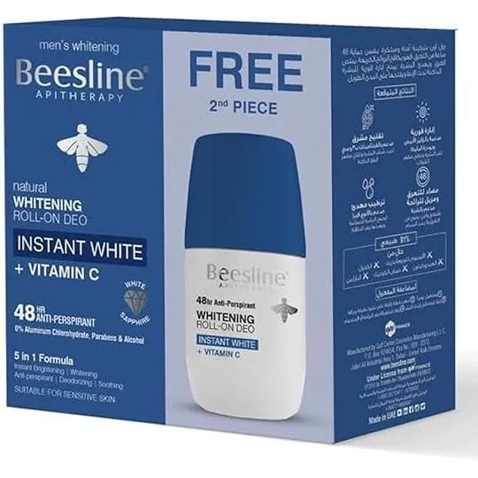 1+1 Beesline | Whitening Instant White Roll-On Deodorant | 50gm