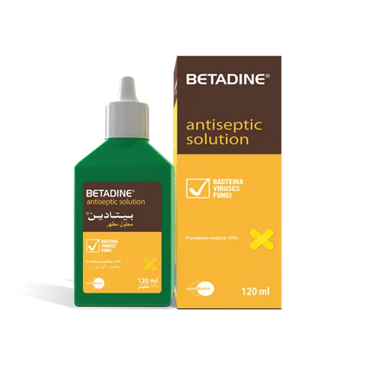 Betadine | Antispetic Solution 10% Povidone Lodine | 120ml