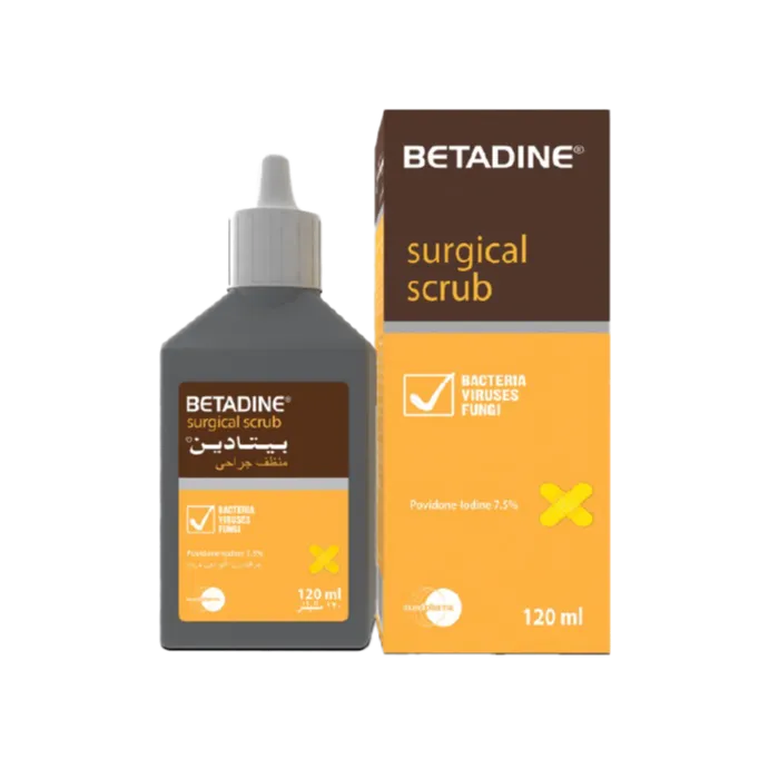 Betadine | Surgical Scrub 7.5% Povidone Lodine | 120ml