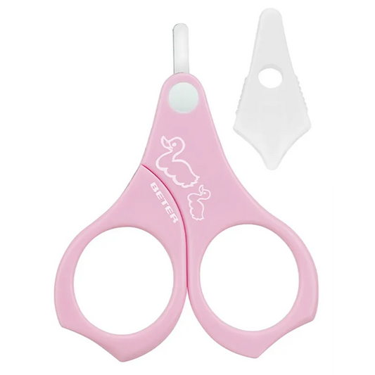 Beter | Minicure Pink Blunt Tip Baby Nail Scissors | 1 Pcs