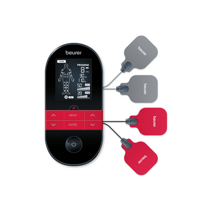 Beurer EM 59 TENS EMS device and accessories