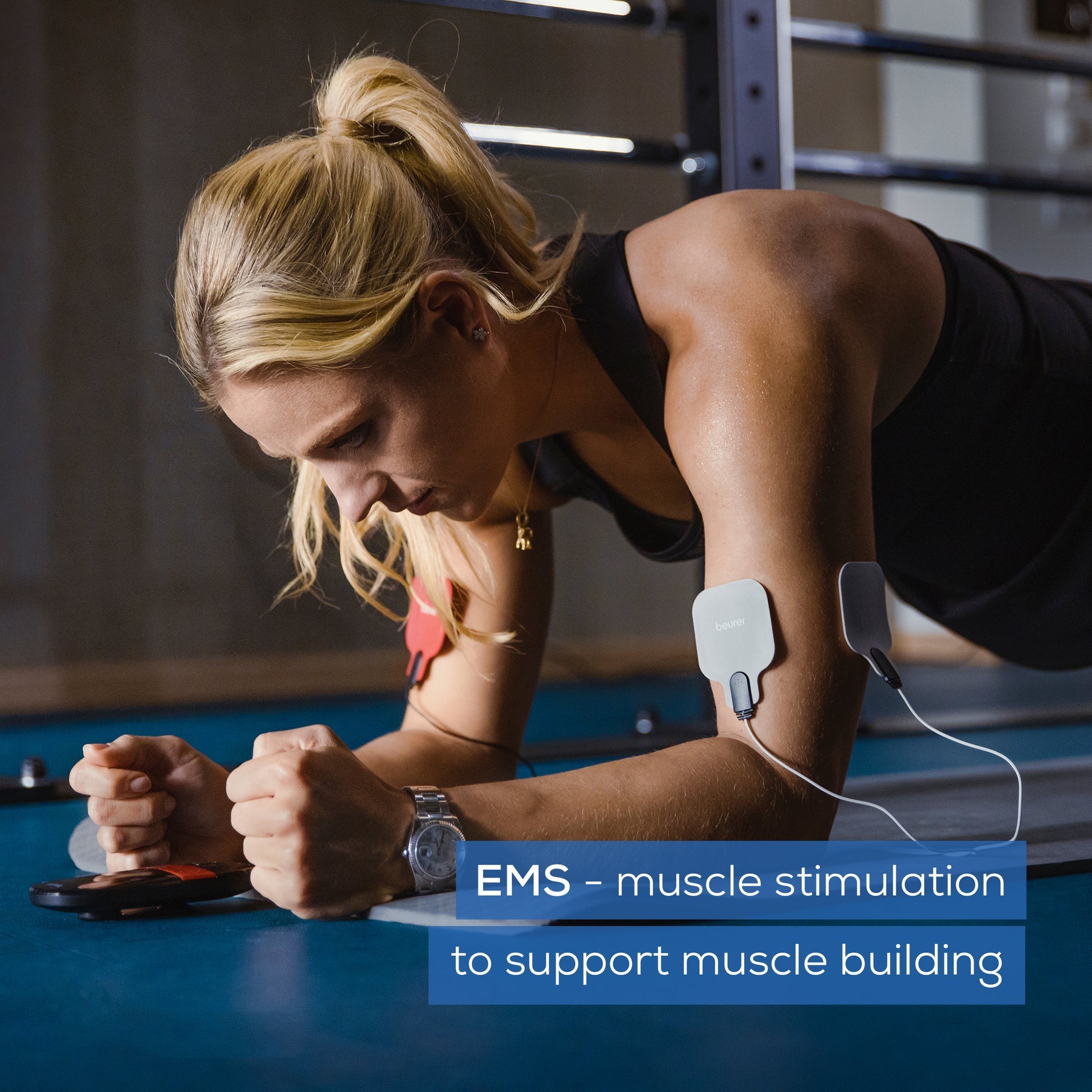 Beurer EM 59 TENS EMS electrode placement