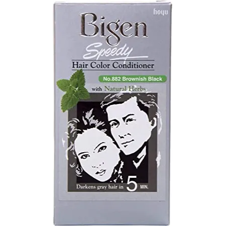Bigen | Speedy Hair Color Conditioner | Natural Brownish Black 882