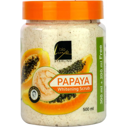 bioluxe | papaya whitening scrub | 500ml